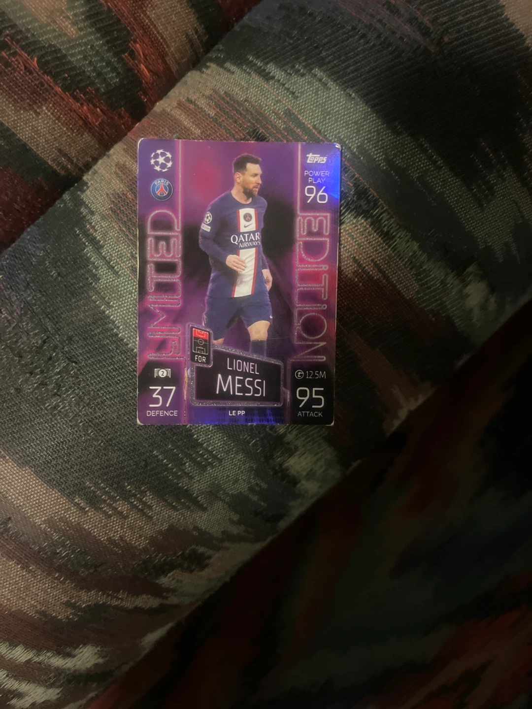Topps Limited Edition Lionel Messi "Power Play" Football Card