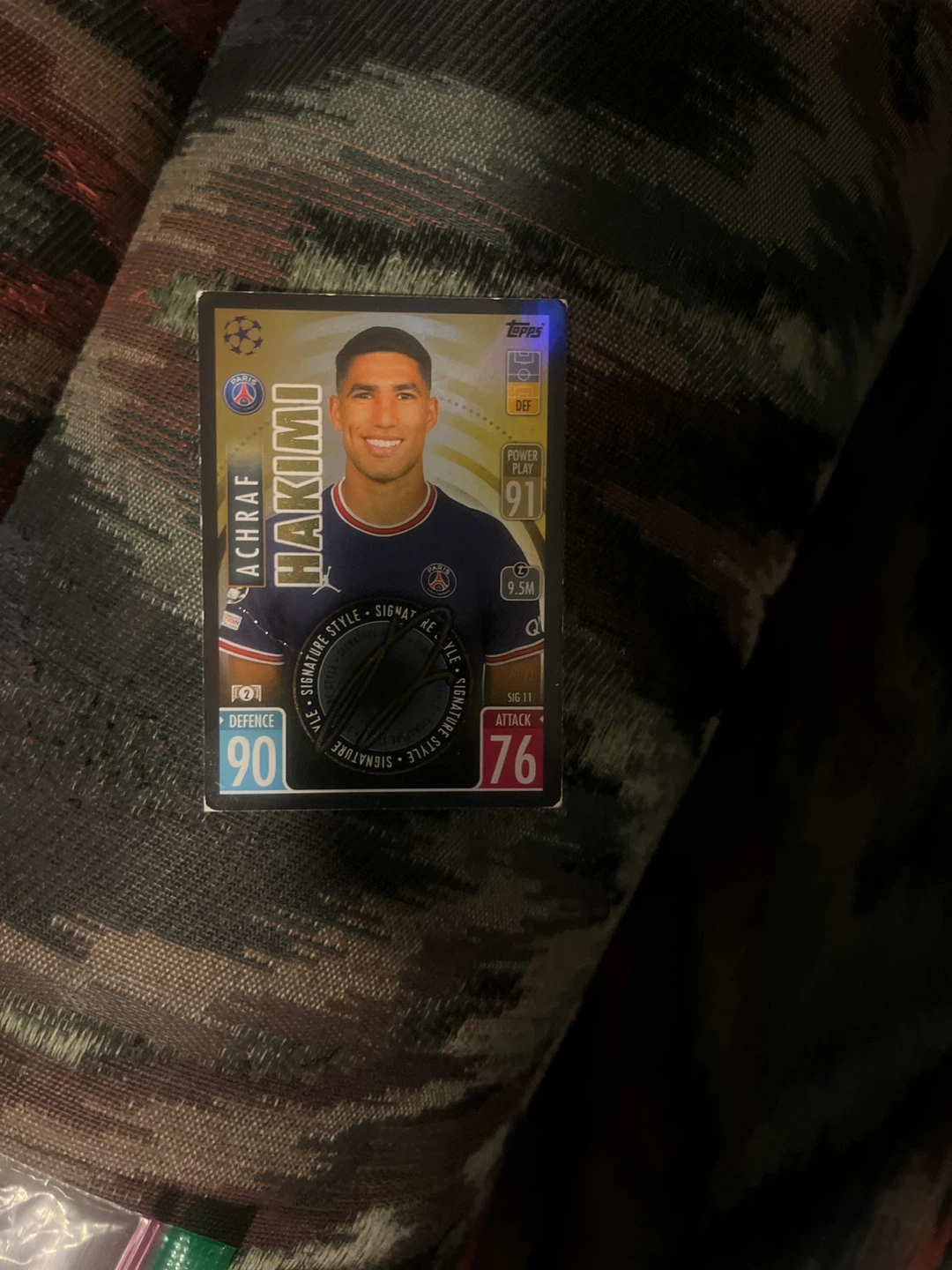 Topps Achraf Hakimi Football Card signed