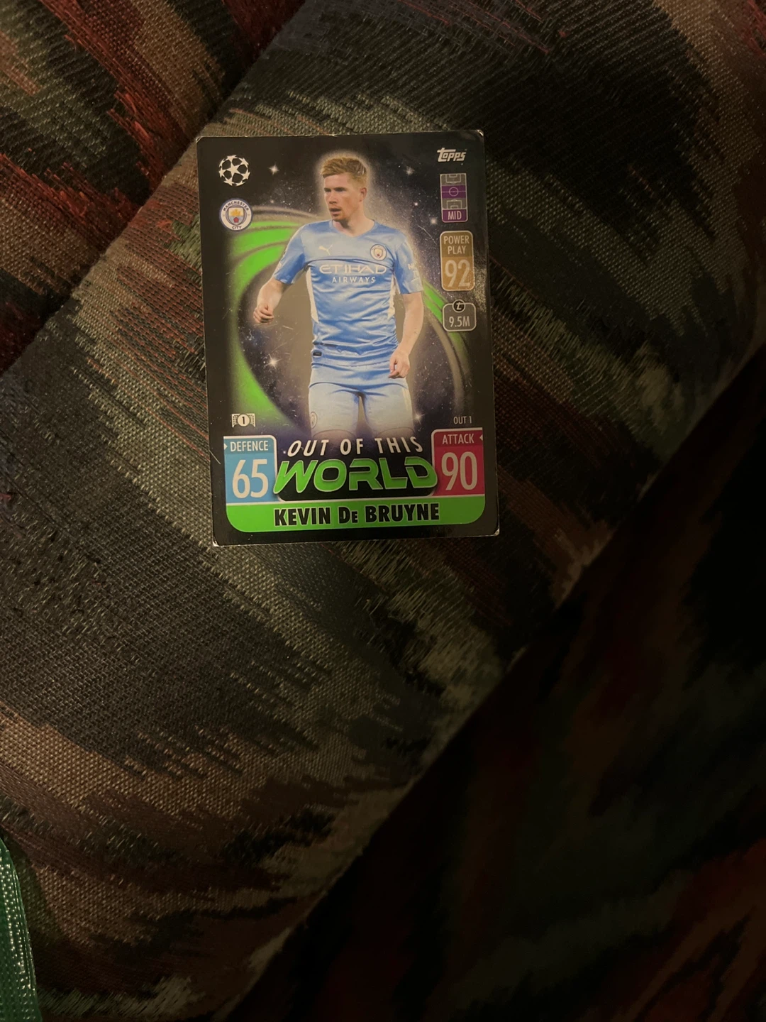 Topps Kevin De Bruyne "Out of This World" Football Card