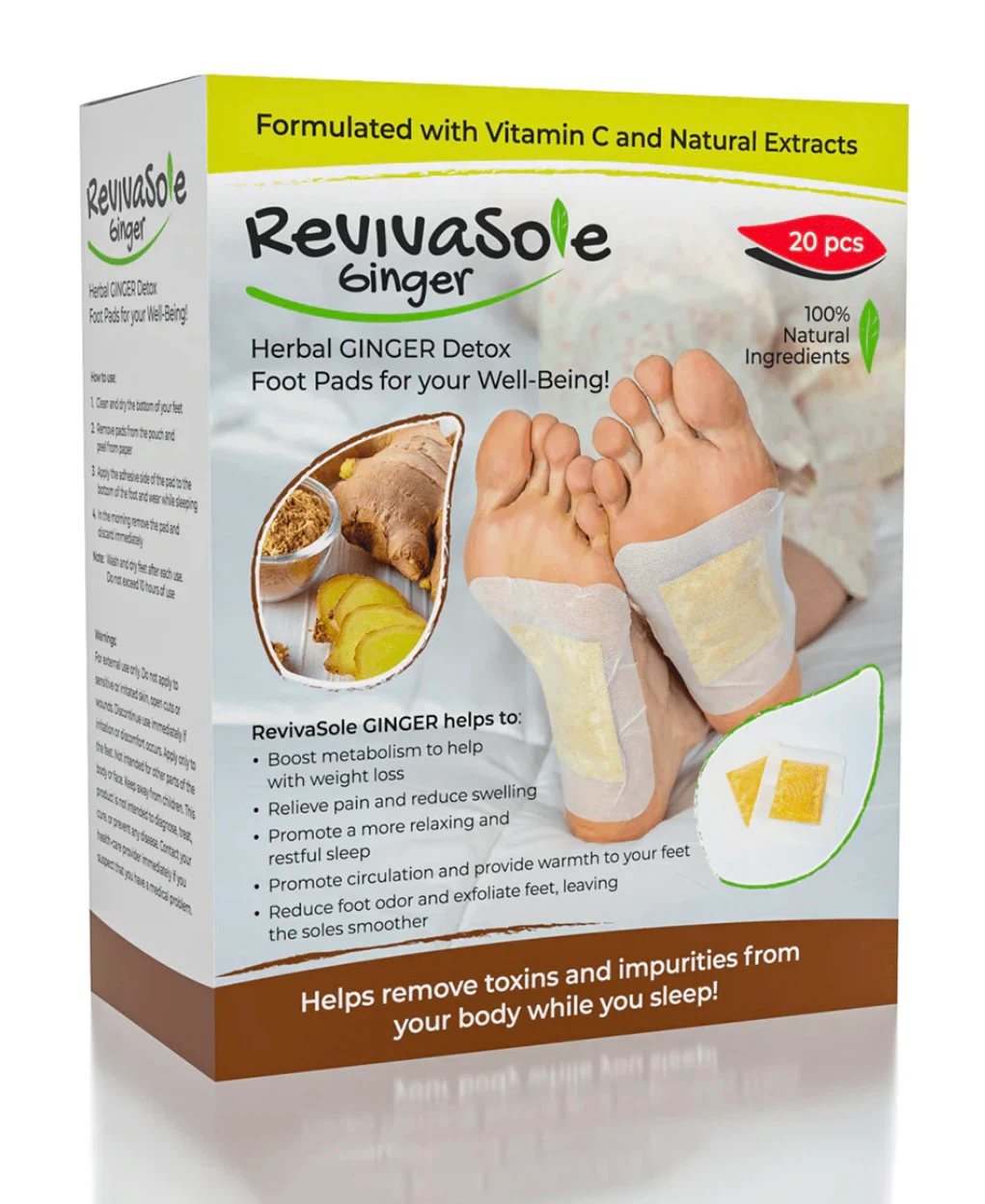Herbal Ginger Detox Foot Pads