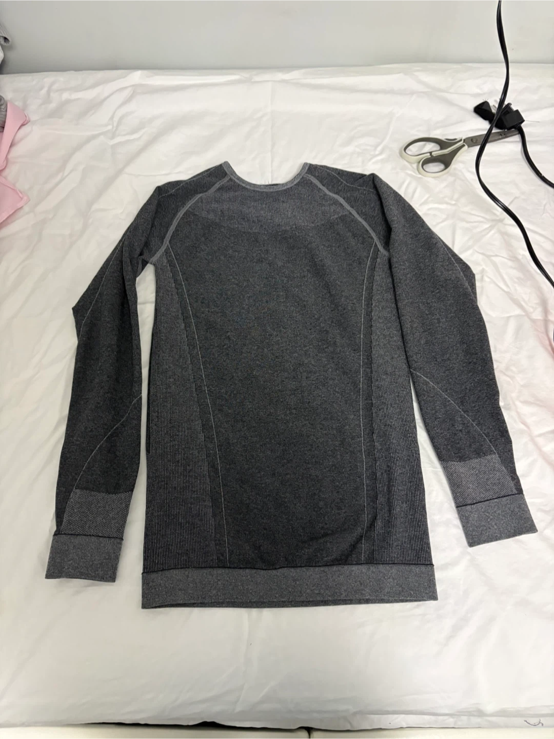 womans Grey Long Sleeve underclothes