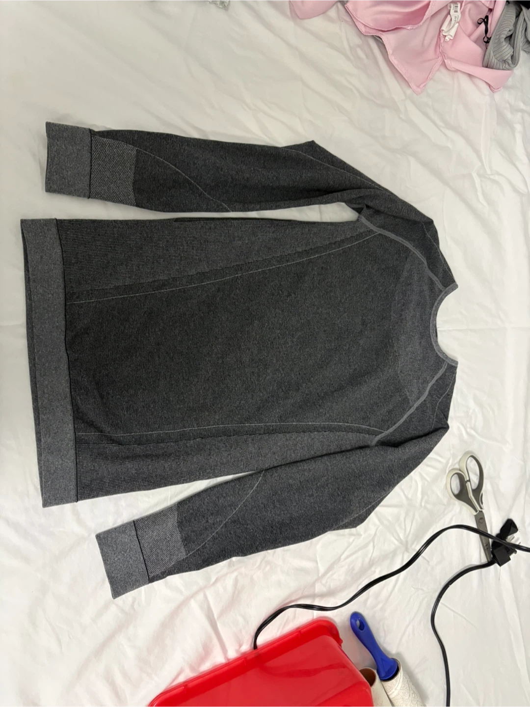 womans Grey Long Sleeve underclothes - photo 2