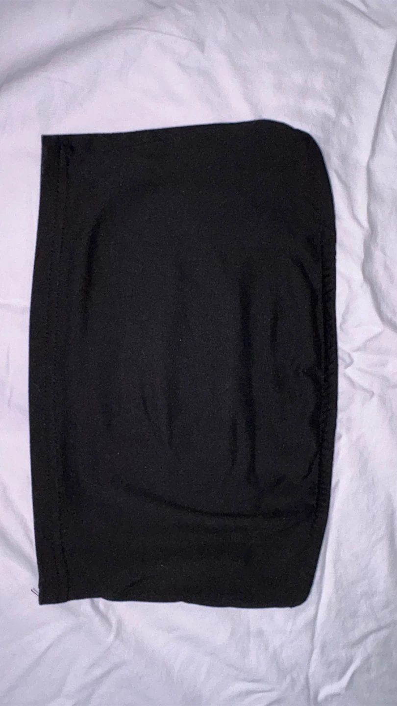 Black Strapless Tube Top