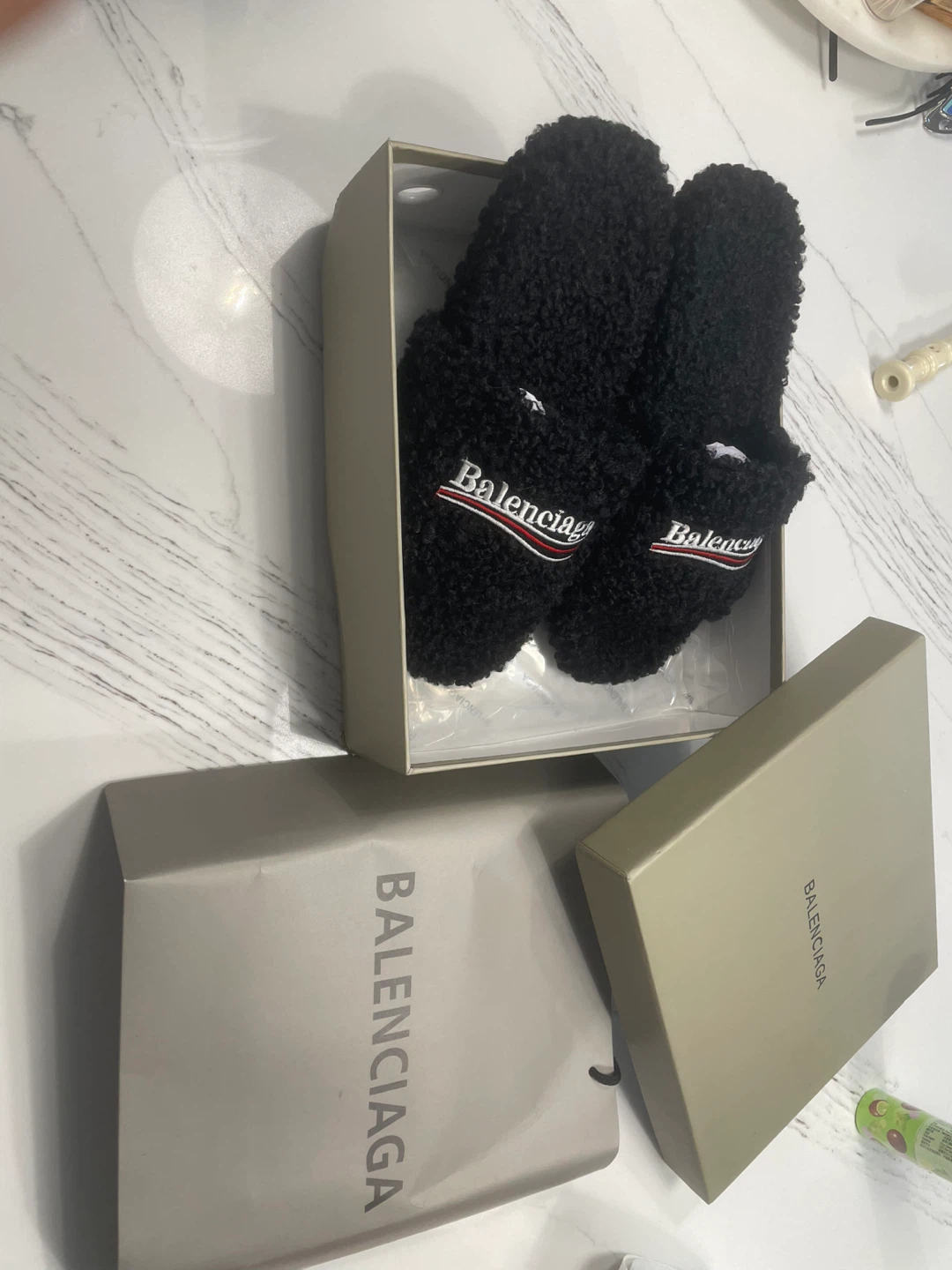 Balenciaga fur slides - photo 2
