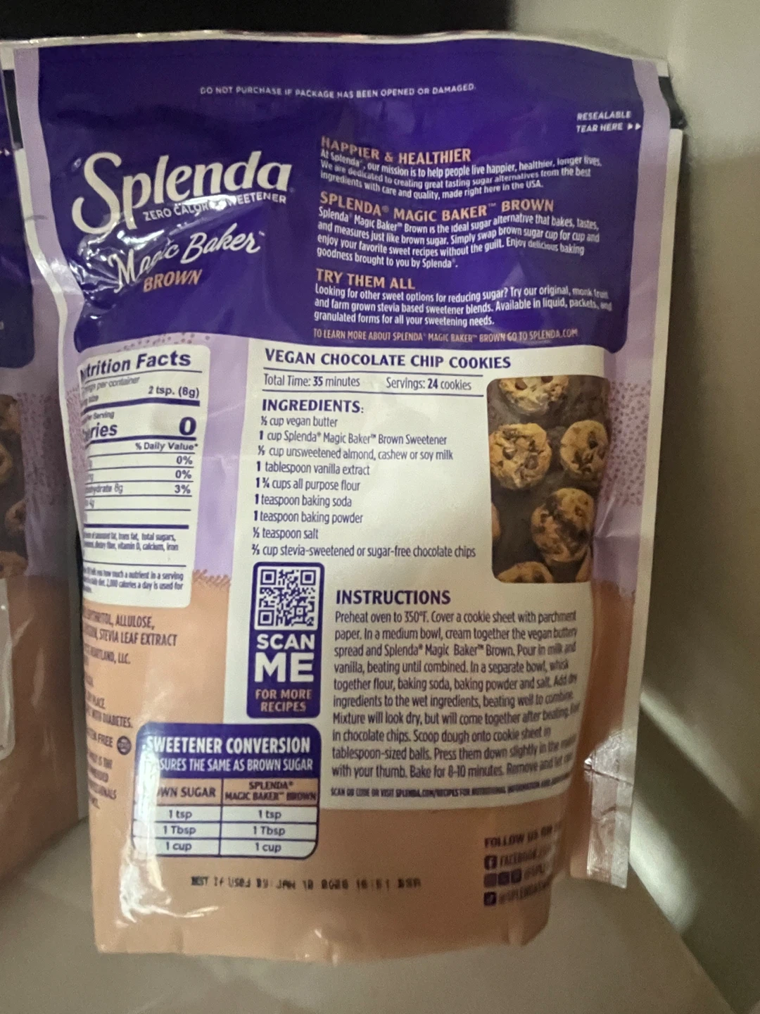 Splenda Magic Baker Sweetener (2x) 16 oz packs - photo 3