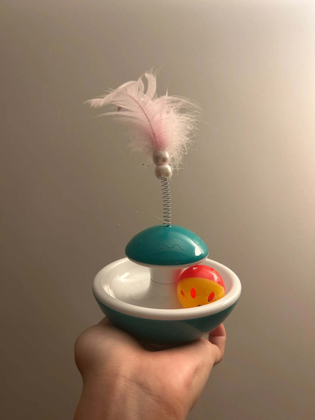 Interactive Cat Toy with Feather