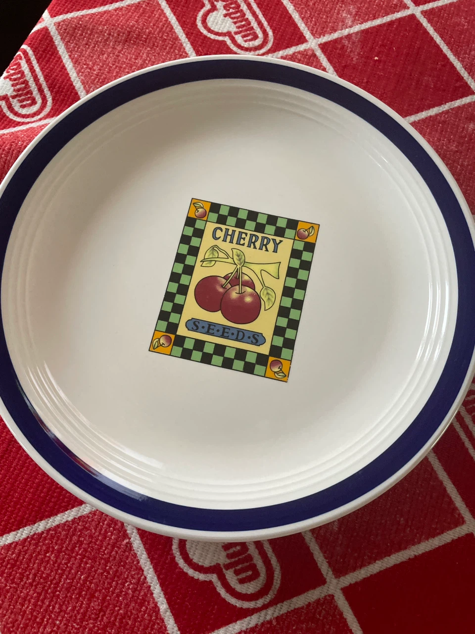 Set of 4 Fruit Seed Packet Plates (Cherry & Apple) - photo 2