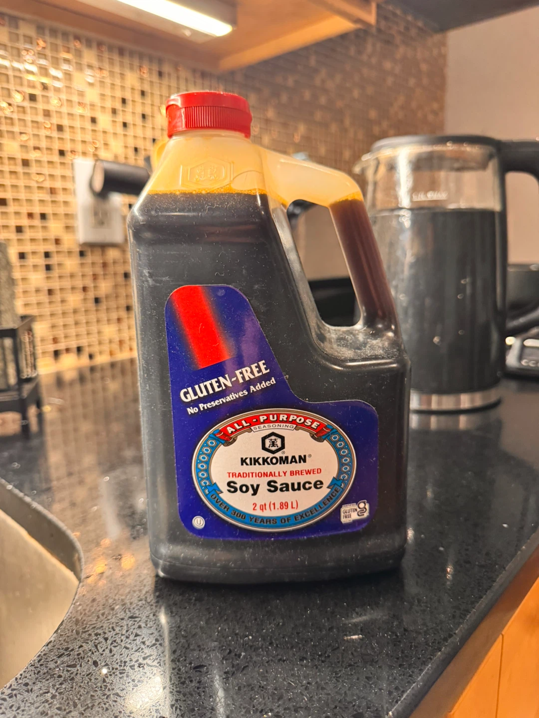 Kikkoman All-Purpose Soy Sauce, Gluten-Free, 2 qt