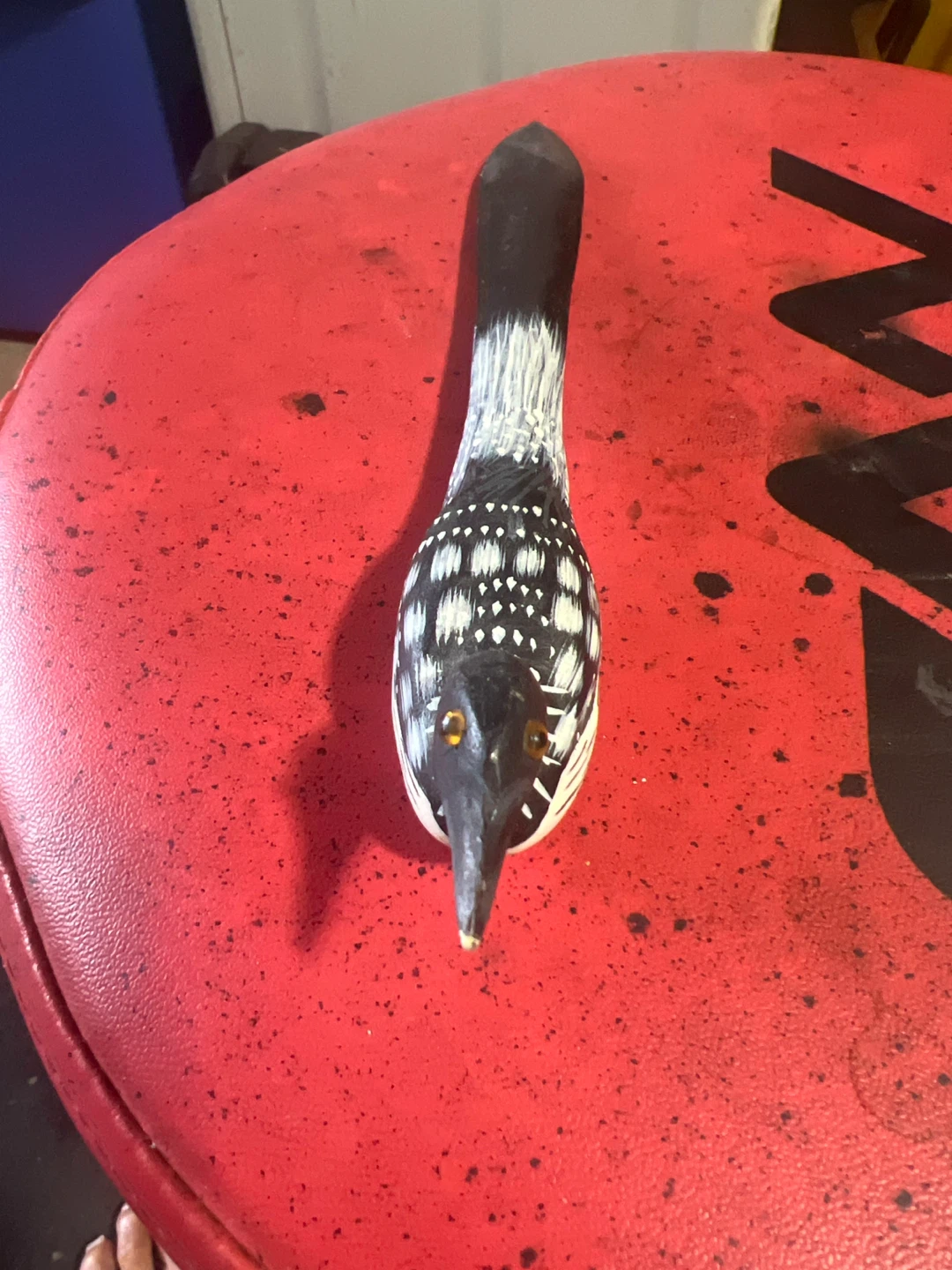 Carved Wooden Loon Figurine letter opener