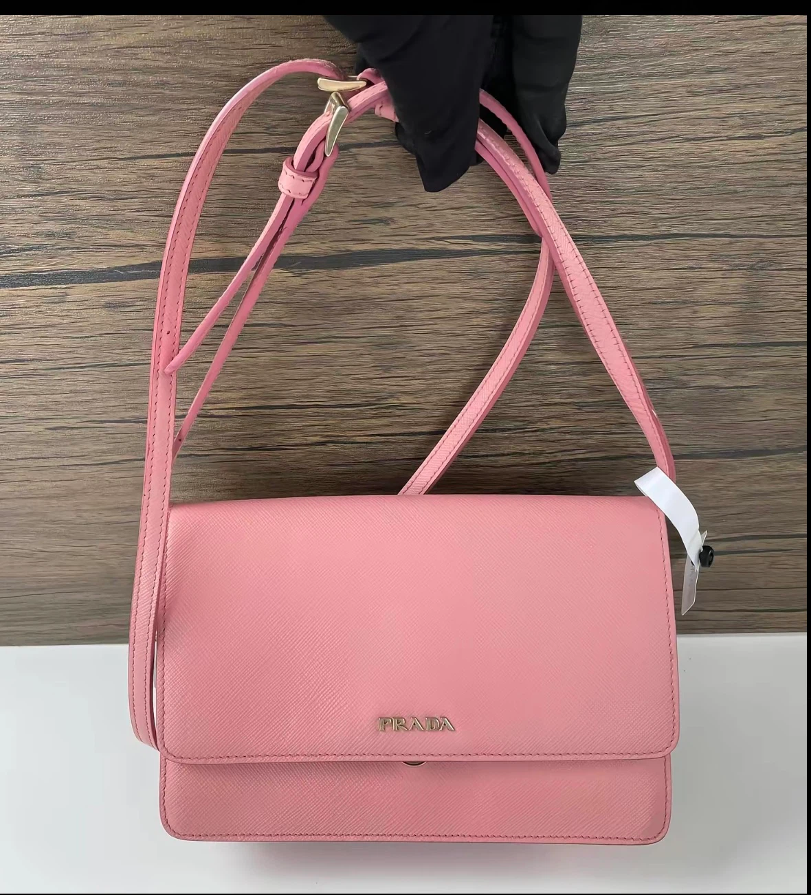 Prada Pink Leather Crossbody Bag
