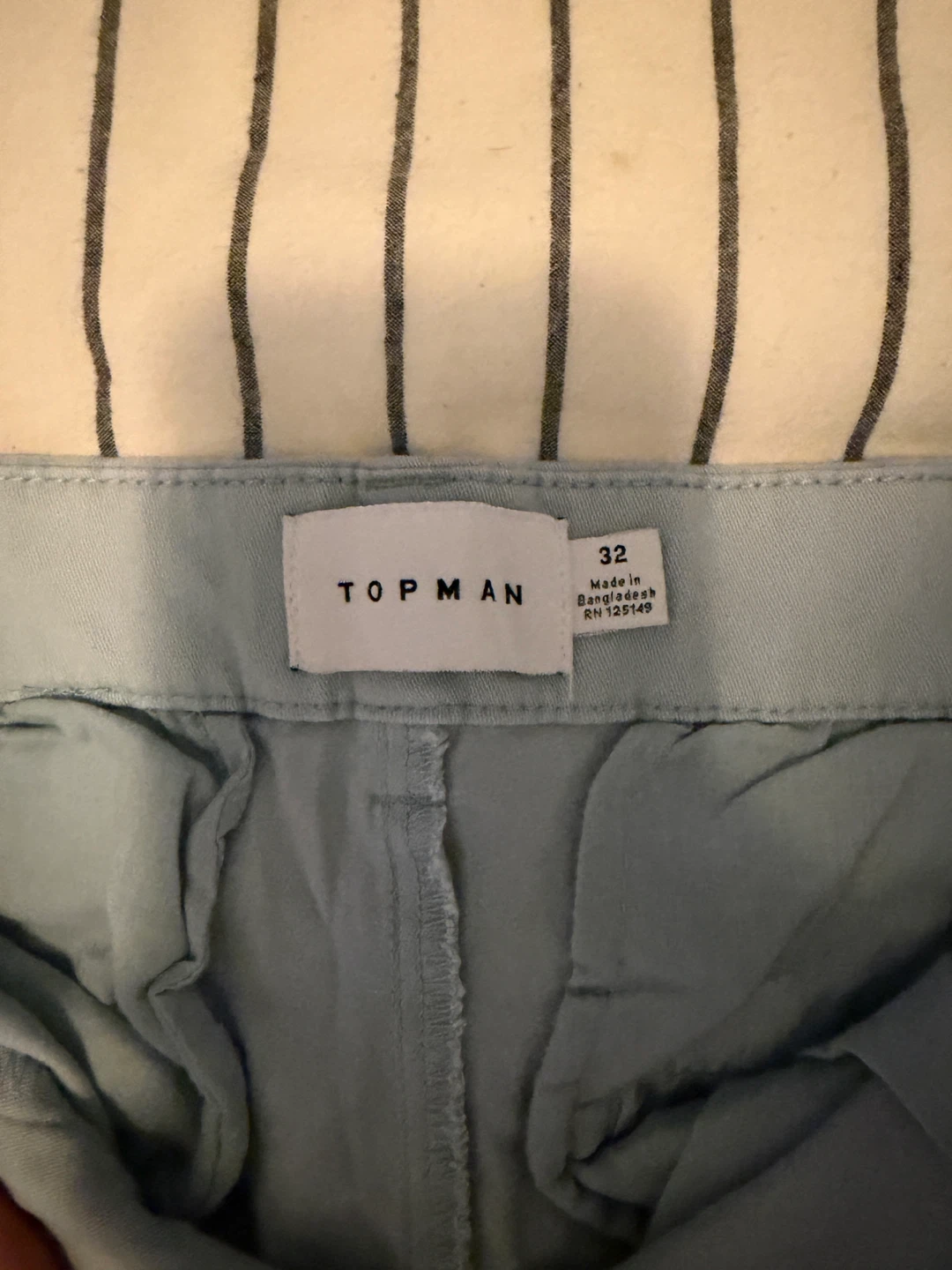 Topman Light Blue Chino Shorts Size 32 - photo 3