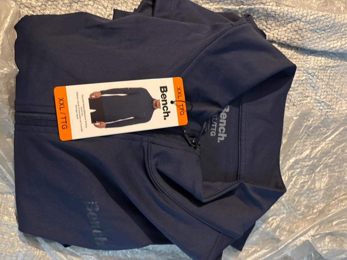 Men’s Bench Navy Zip-Up Top XXL