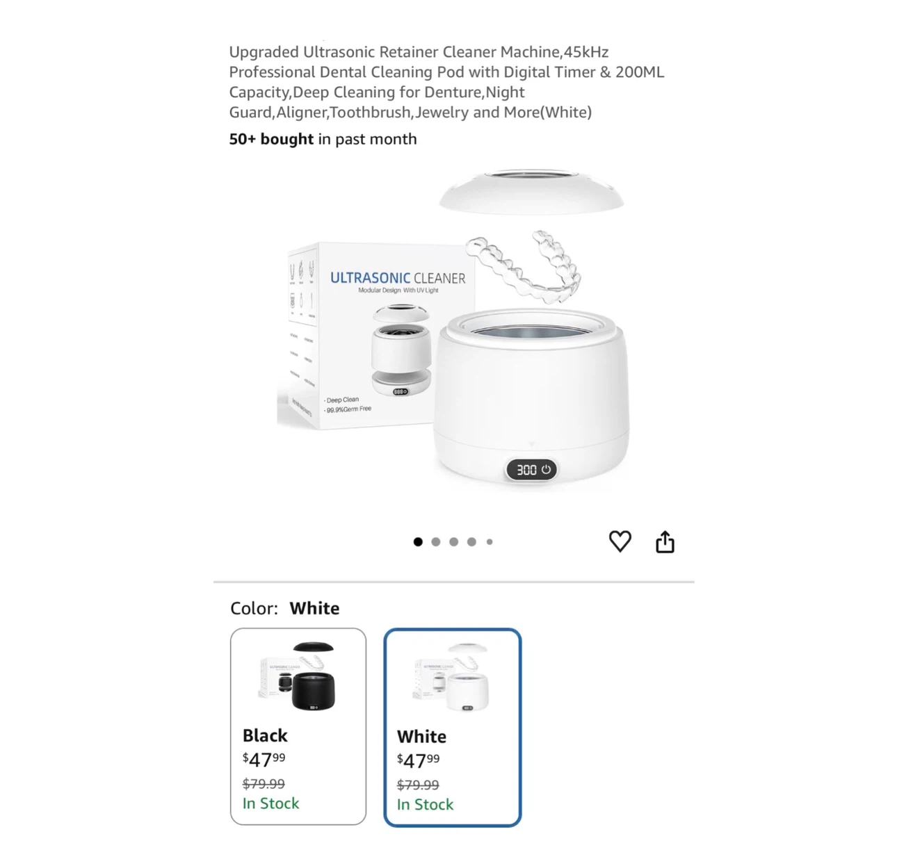 Brand new Upgraded Ultrasonic Retainer Cleaner Machine