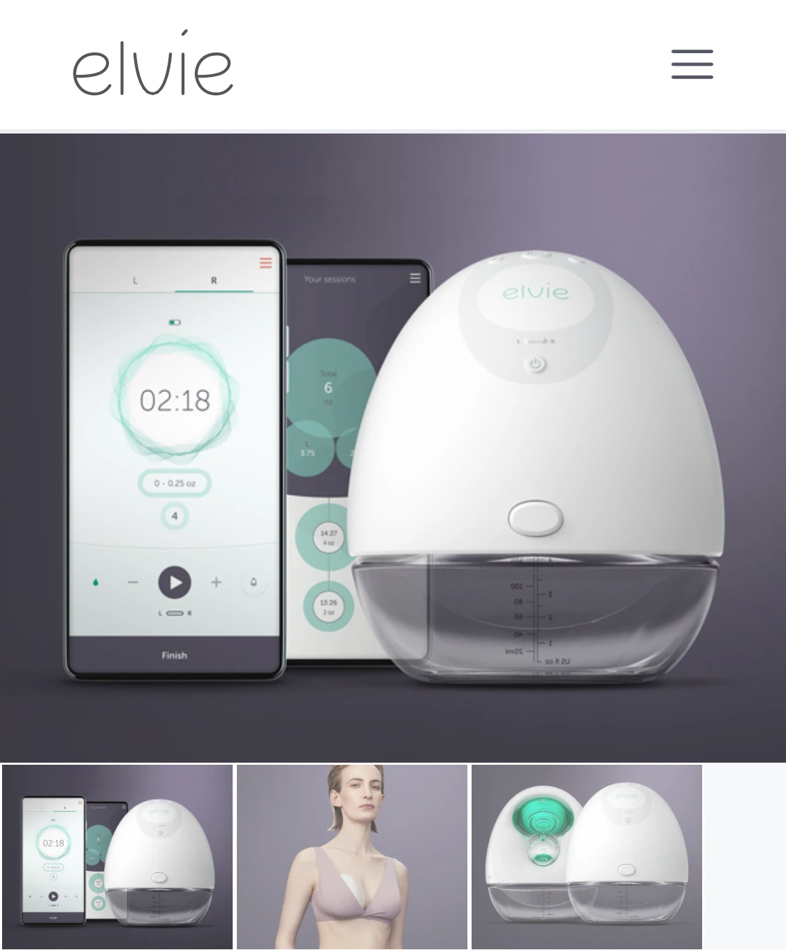 Elvie Pump Double Breast Pump Cordless - photo 2