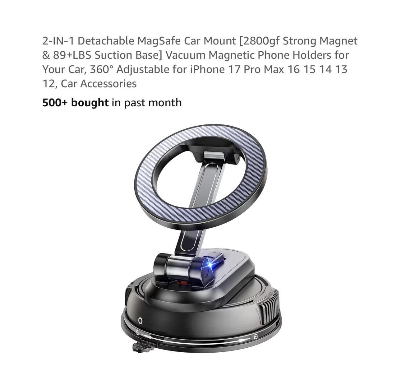 Brand new 2-IN-1 Detachable MagSafe Car Mount