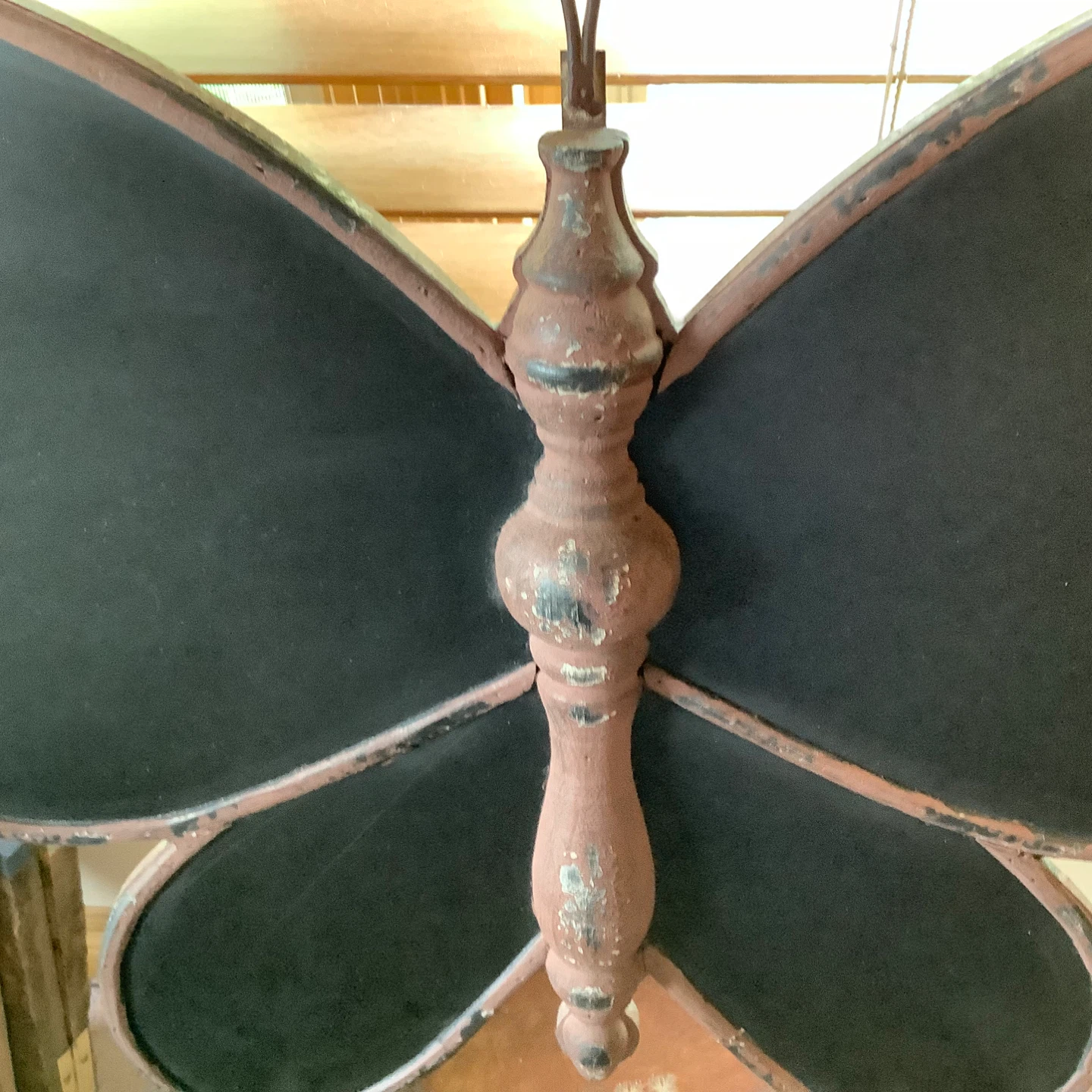 Vt Style Distressed Butterfly Wall Decor w Chalkboard Wings 🐞 - photo 3