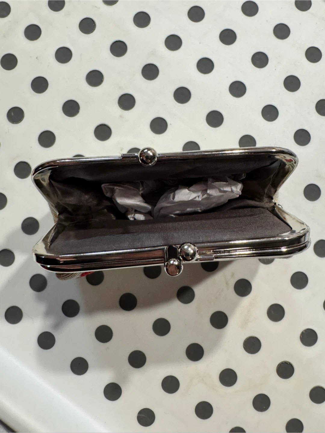 Coin purse with owl and leaf design - photo 4
