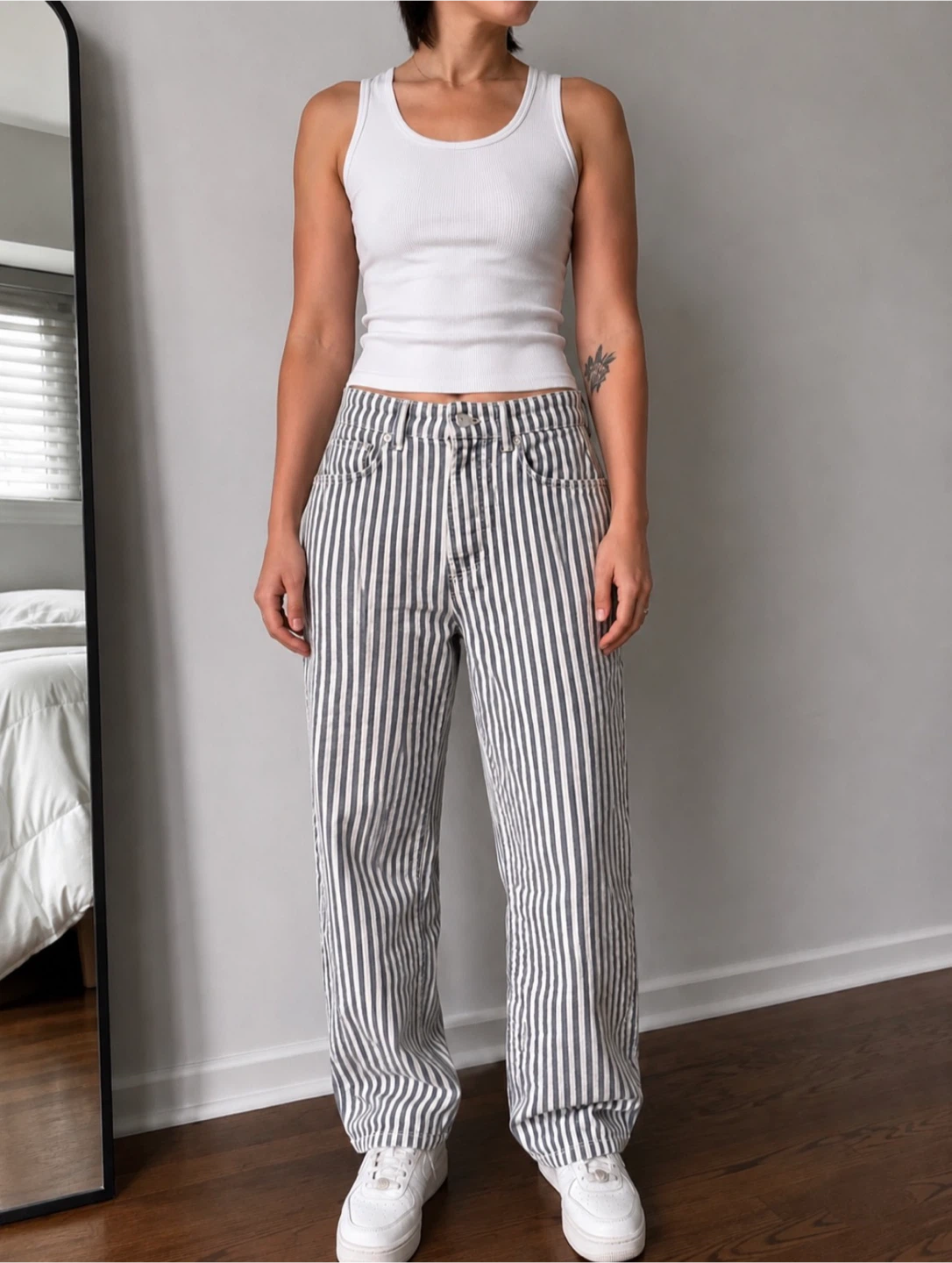 Zara Striped Jeans