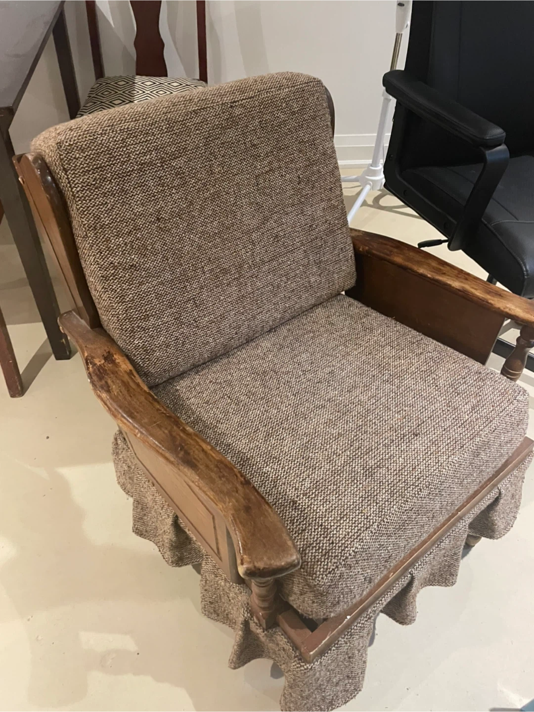 Vintage Armchair with Tweed Upholstery - photo 2