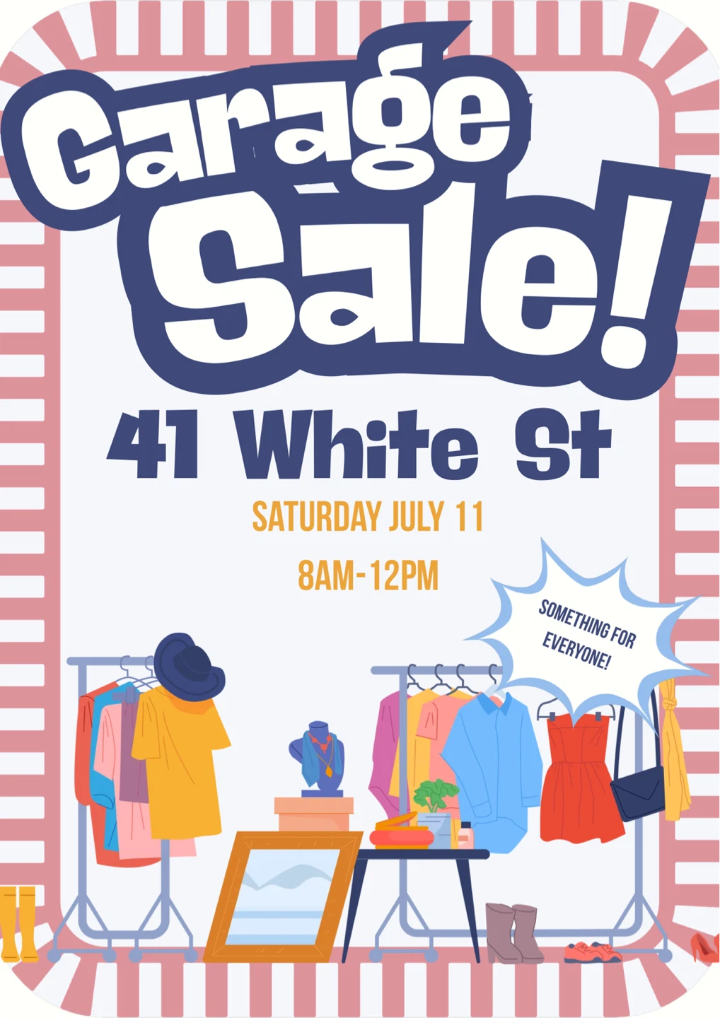GARAGE SALE JULY 11th