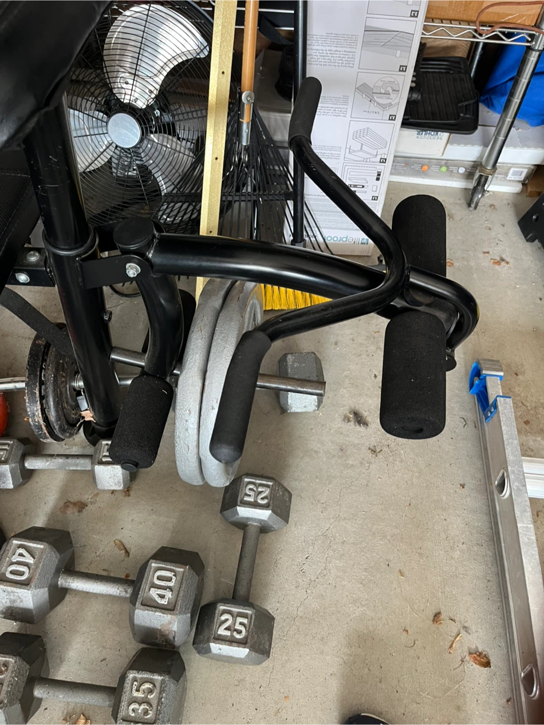 Marcy Club Weight Bench with 250 lbs of weights - photo 3