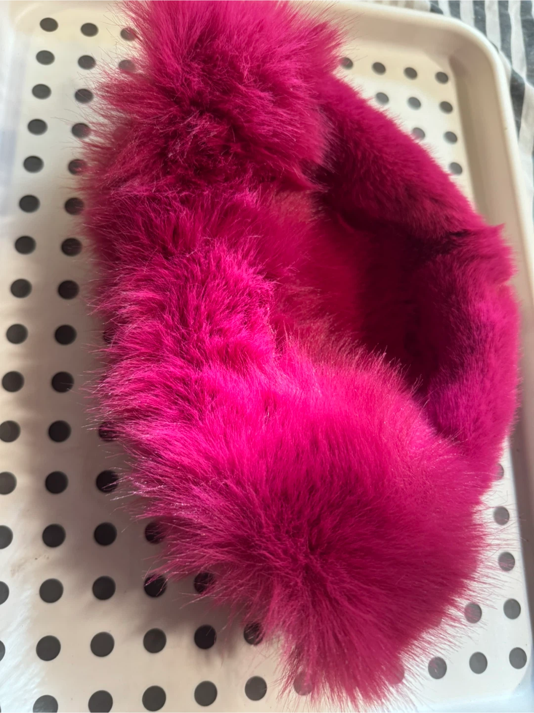 Fuzzy Pink Faux Fur Hat - photo 3