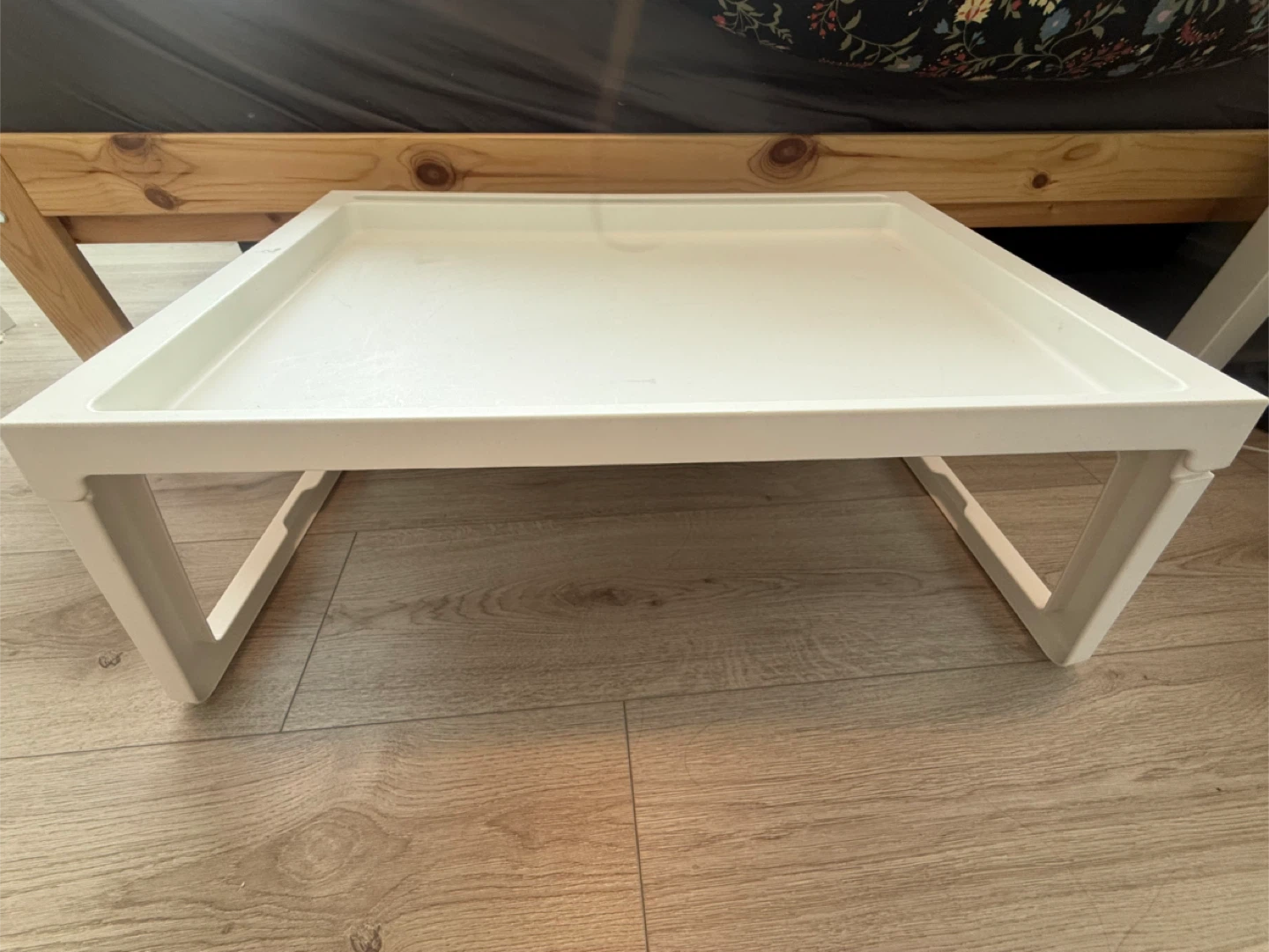 White Bed Tray Table