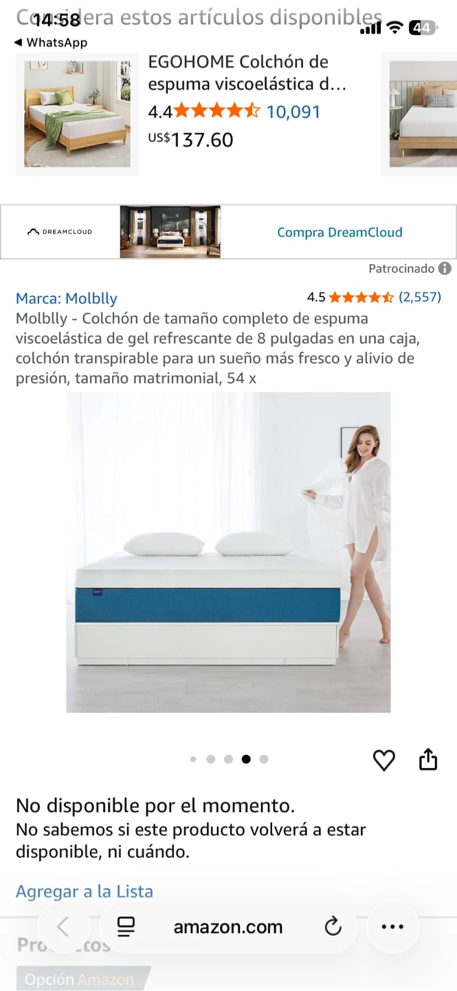 Molblly 8" Memory Foam Mattress - Full Size - photo 5