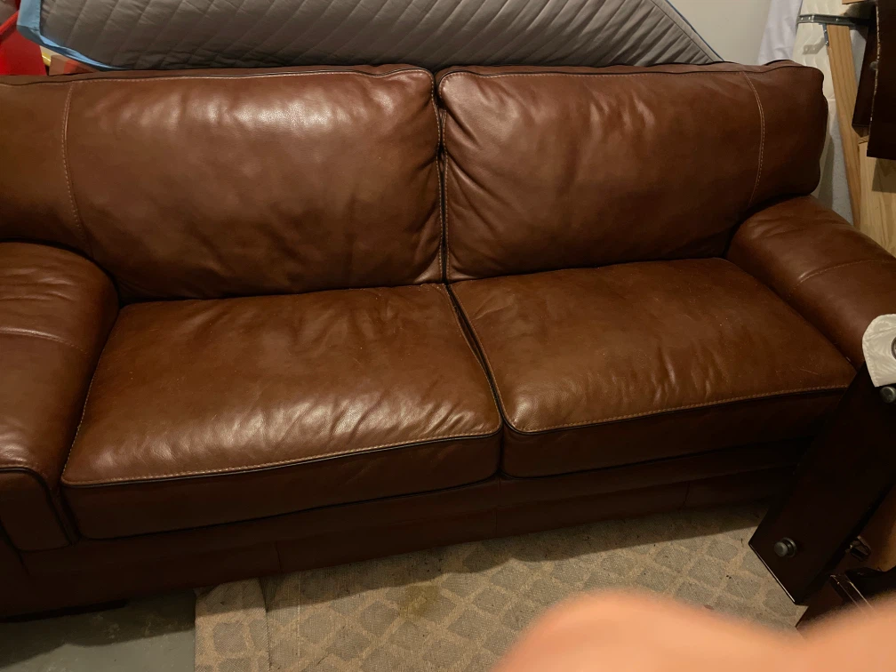 Brown Leather Sofa