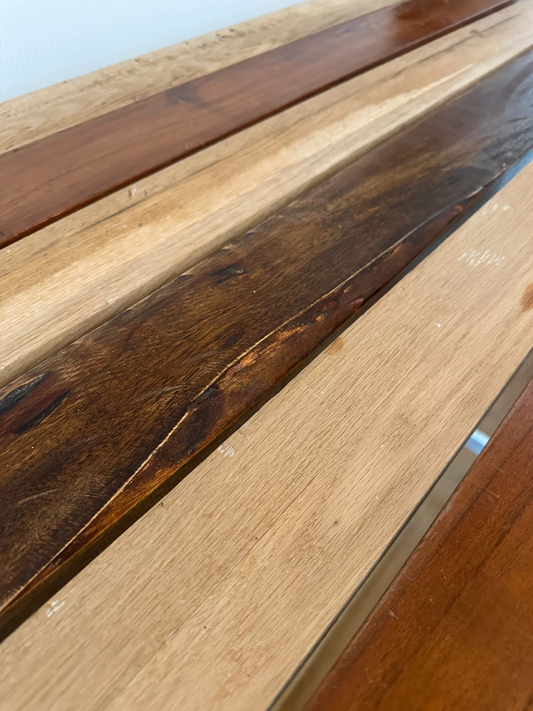 MODERN TEAK WHITE OAK SS STEEL KITCHEN ISLAND BAR HEIGHT TABLE - photo 4
