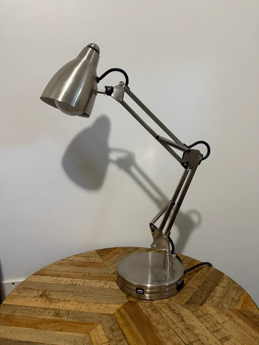 Silver Adjustable Desk Lamp - photo 2