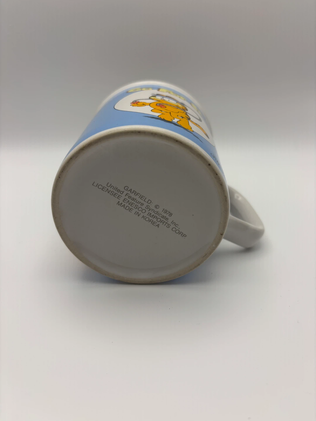 Garfield "Go For It!" Ceramic Mug 1978 - photo 3
