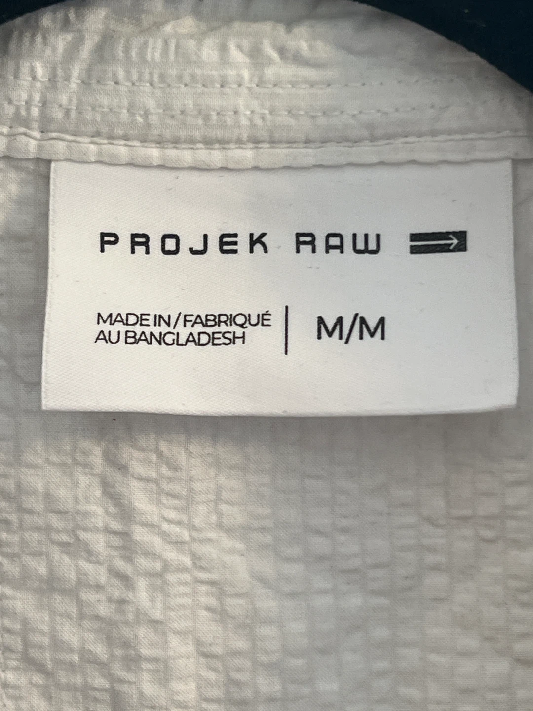 Projek Raw White Short Sleeve Shirt M - photo 2
