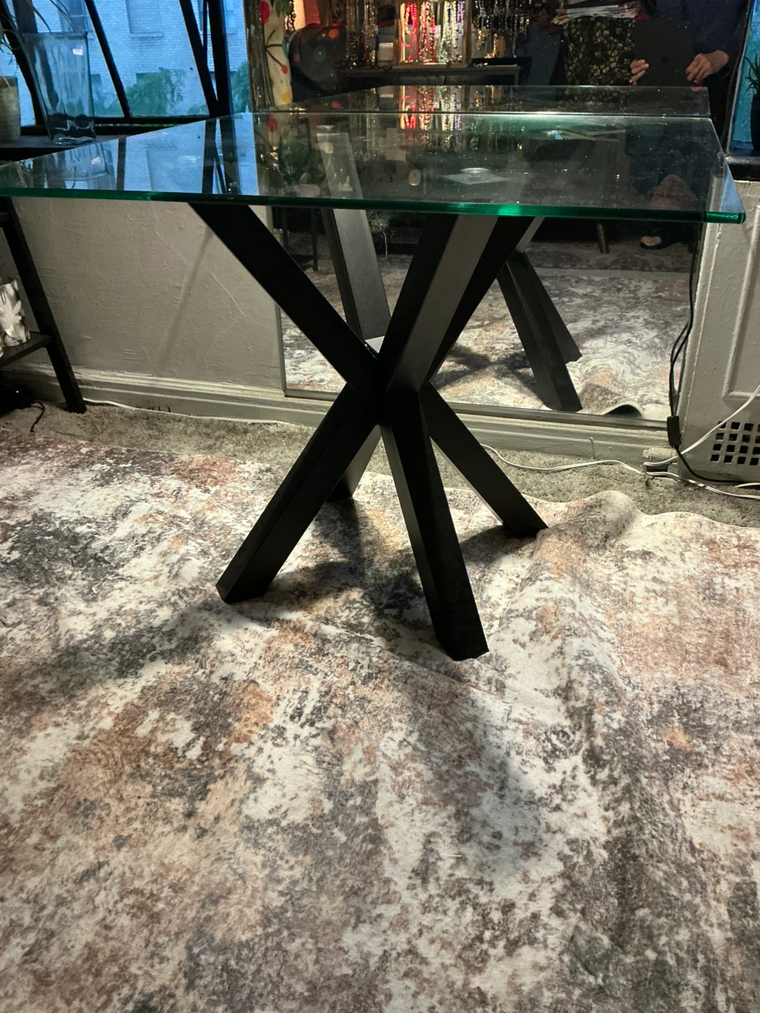 Glass Top Dining Table - photo 2