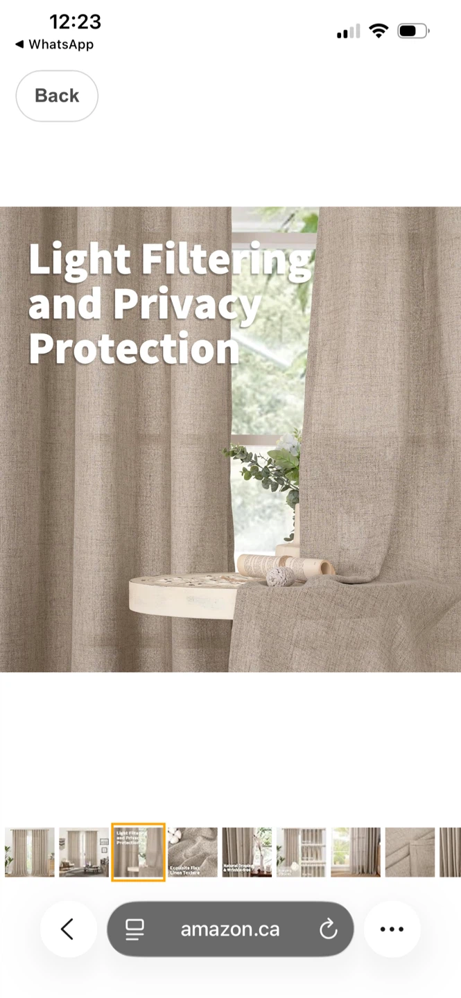 Light Filtering Flax Linen Curtains - photo 2