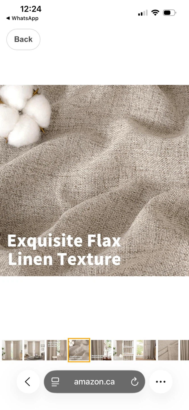 Light Filtering Flax Linen Curtains - photo 3