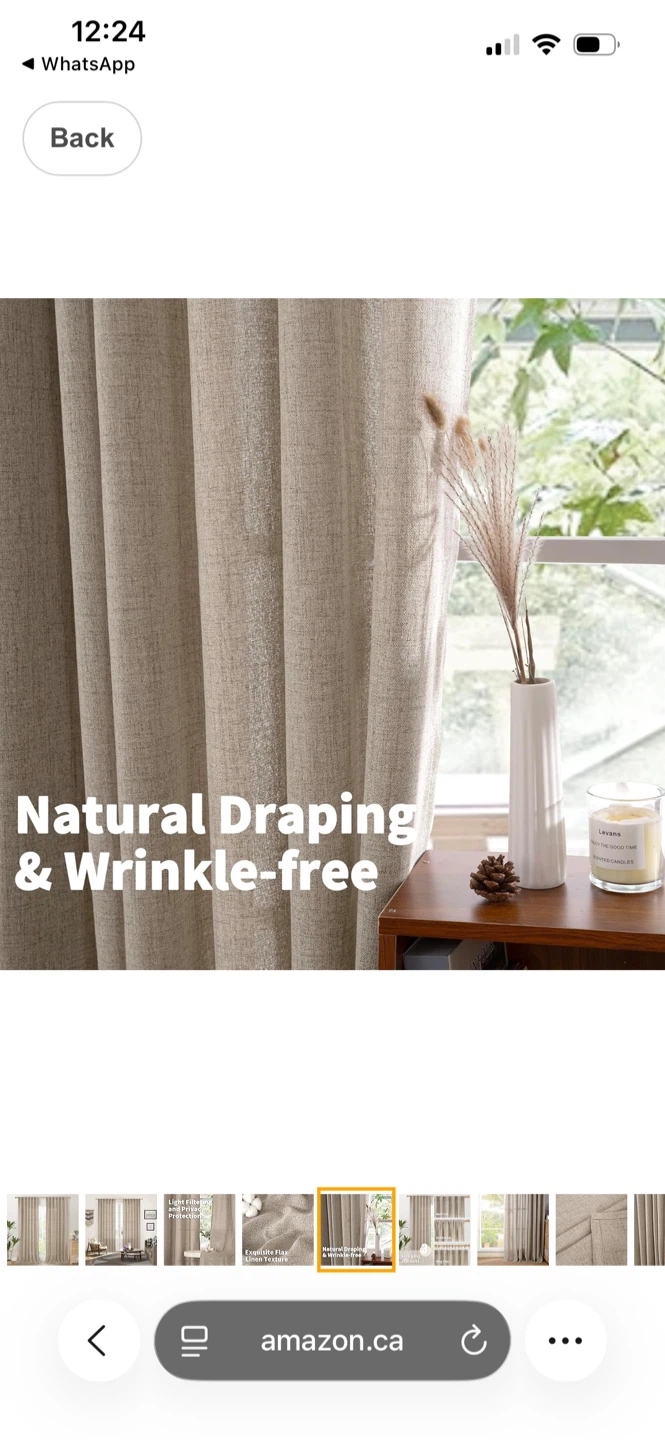 Light Filtering Flax Linen Curtains - photo 4