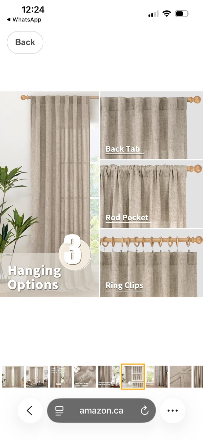 Light Filtering Flax Linen Curtains - photo 5