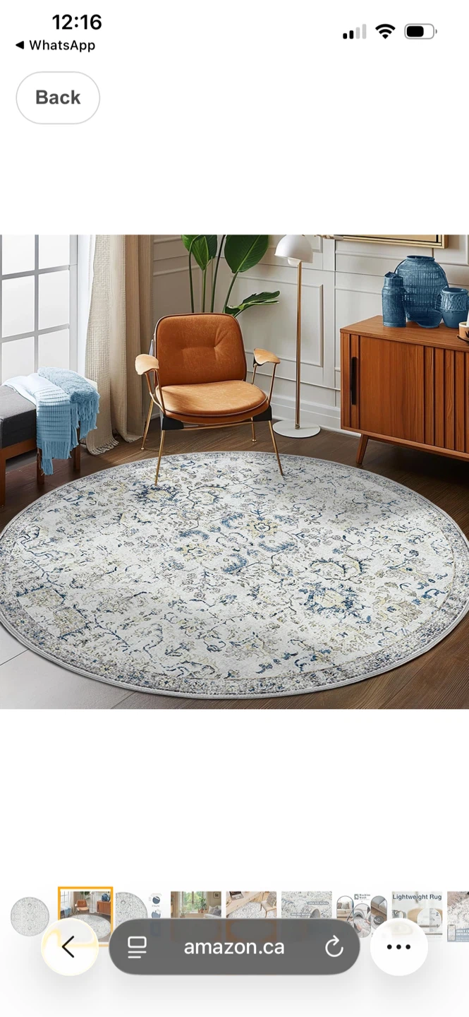 Round Area Rug 6ft - photo 2