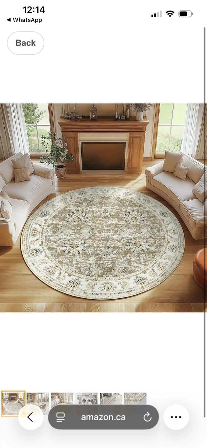 Round Area Rug 7ft