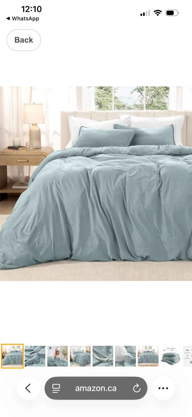 Bare Home UltraSoft Premium Duvet Cover Set Queen size