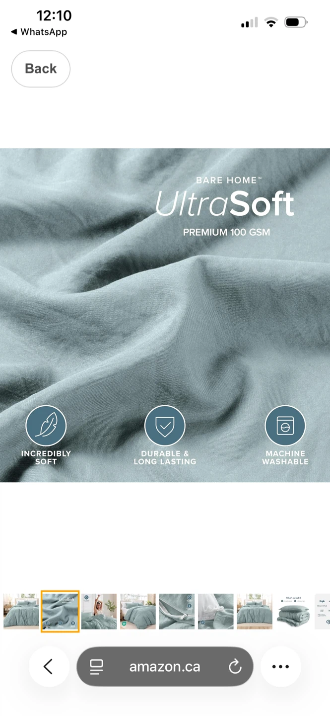 Bare Home UltraSoft Premium Duvet Cover Set Queen size - photo 2