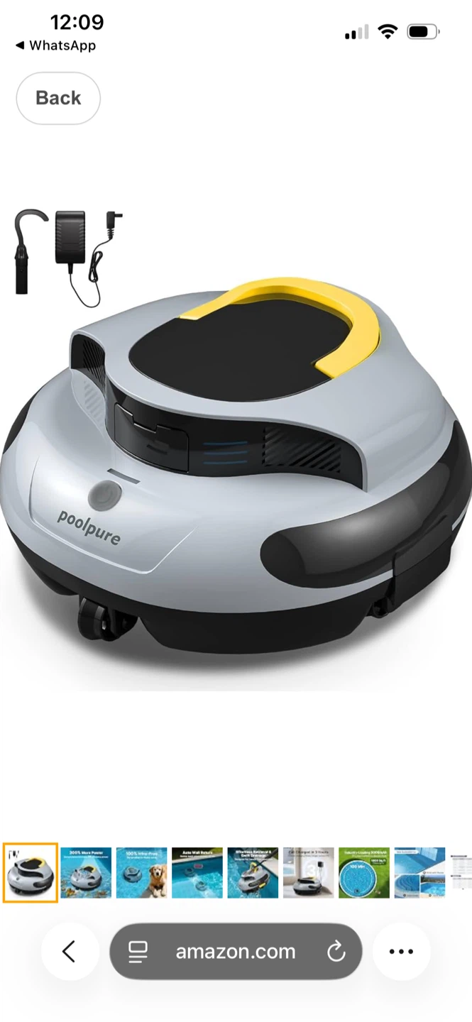 Poolpure Cordless Automatic Pool Cleaner