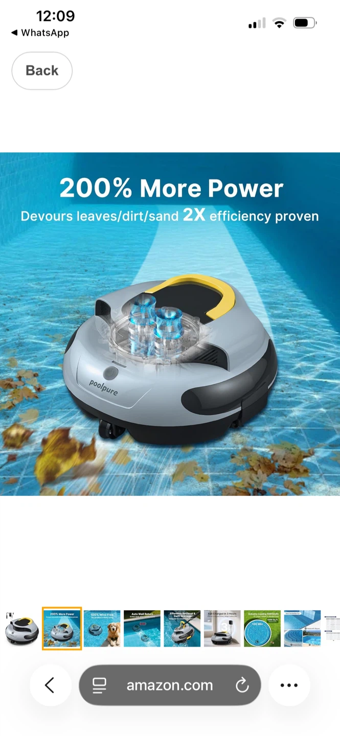 Poolpure Cordless Automatic Pool Cleaner - photo 2
