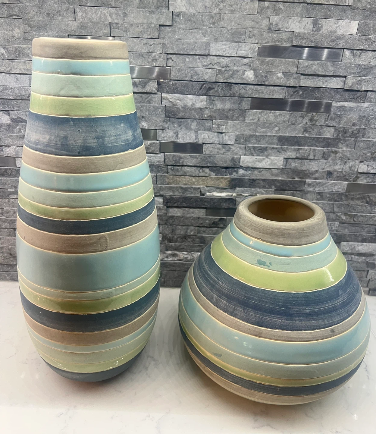 Zodax Striped Ceramic Vase - photo 2