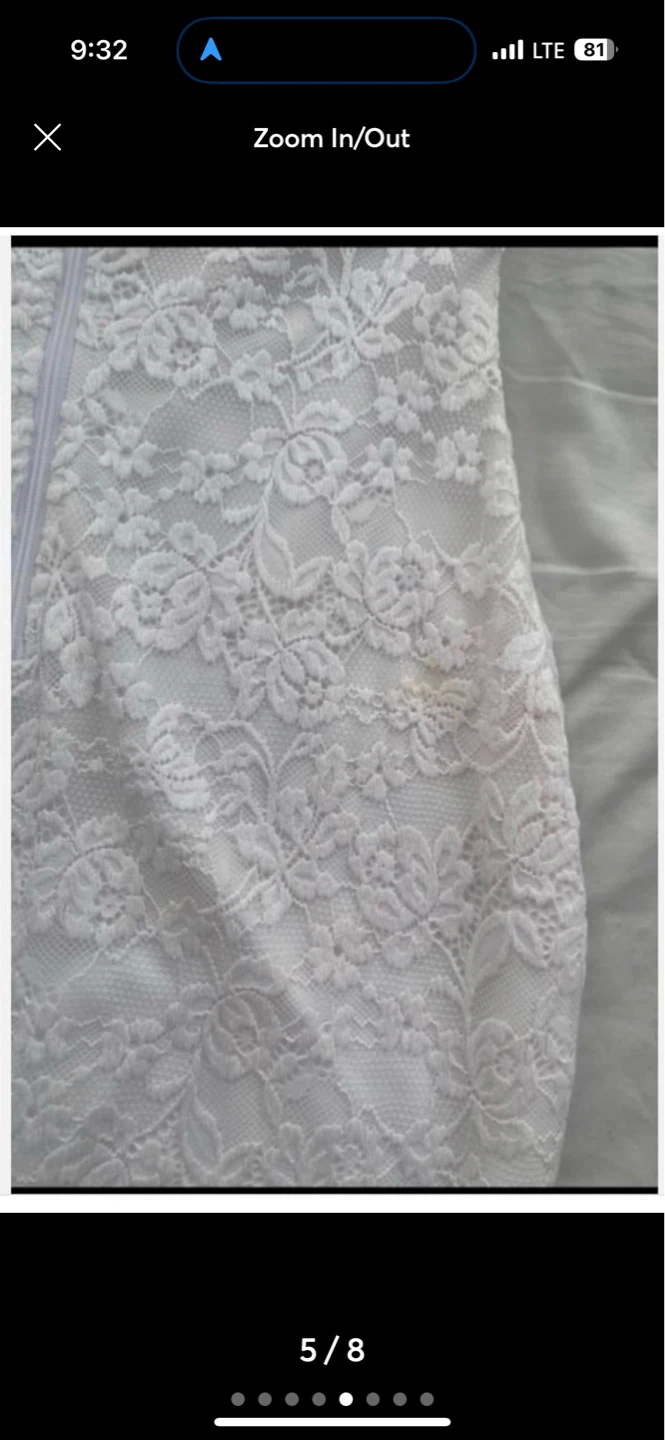 White Lace Coquette Mini Dress - XS - photo 5