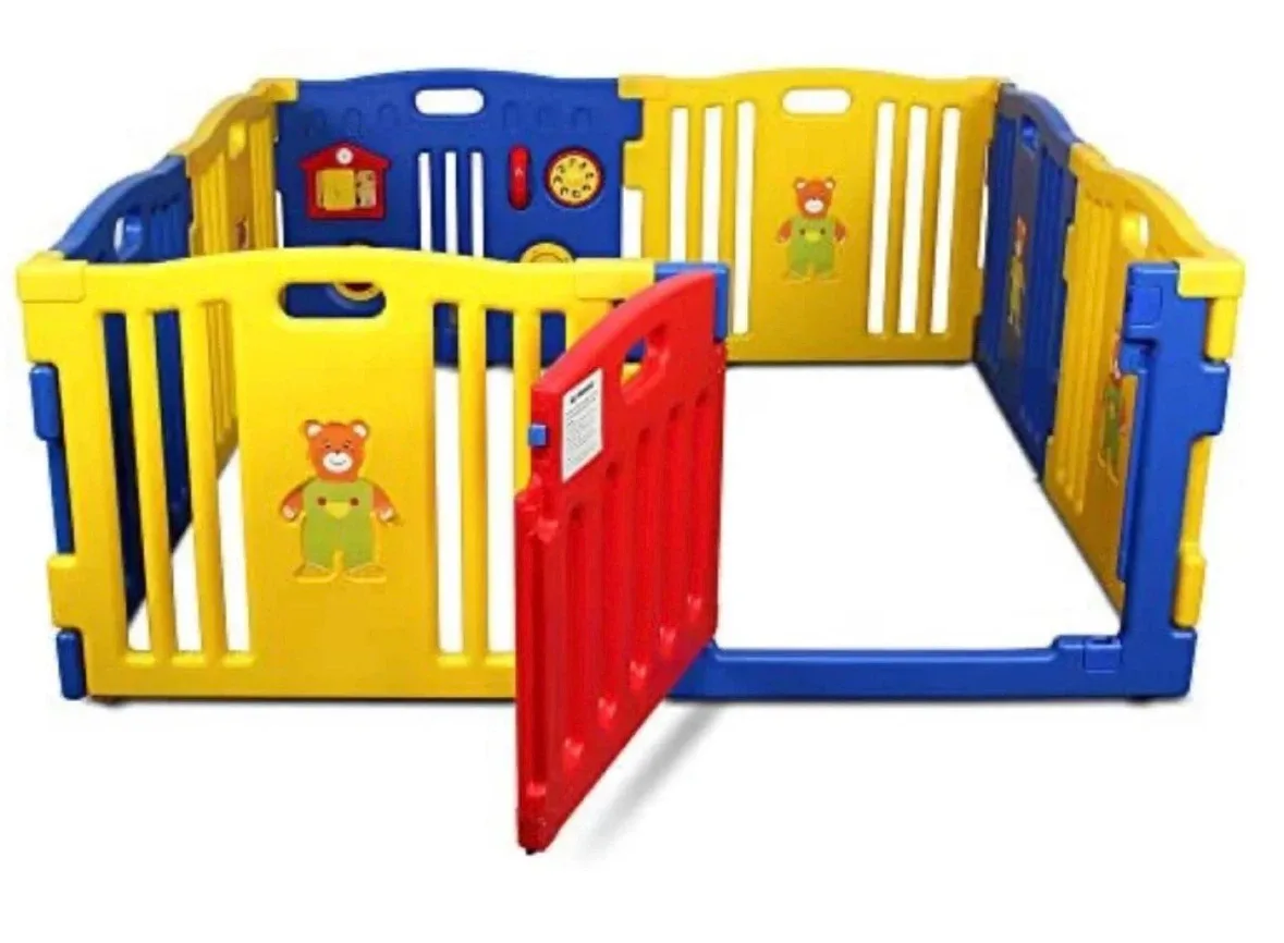 Kidzone Interactive Baby Playpen 8 Panel