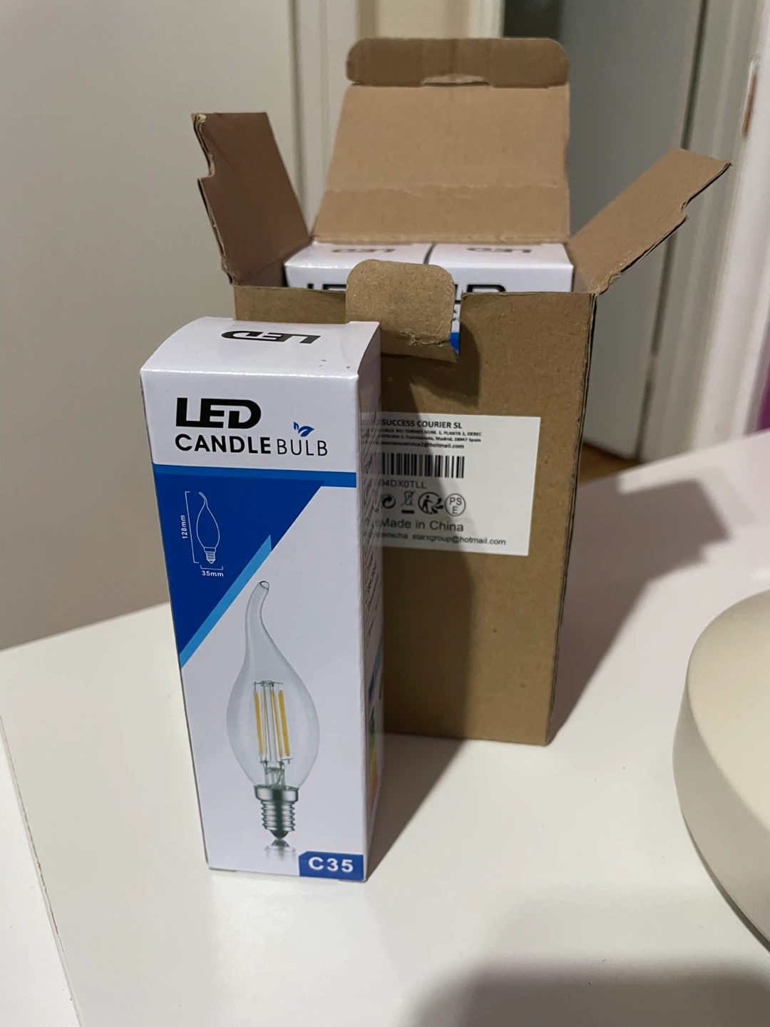 TÄRNABY Table lamp, dimmable beige with extra bulbs - photo 5