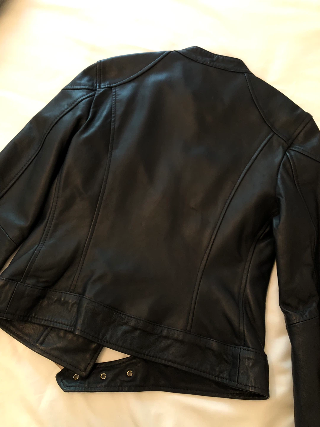 Italian Leather Biker Jacket - photo 5
