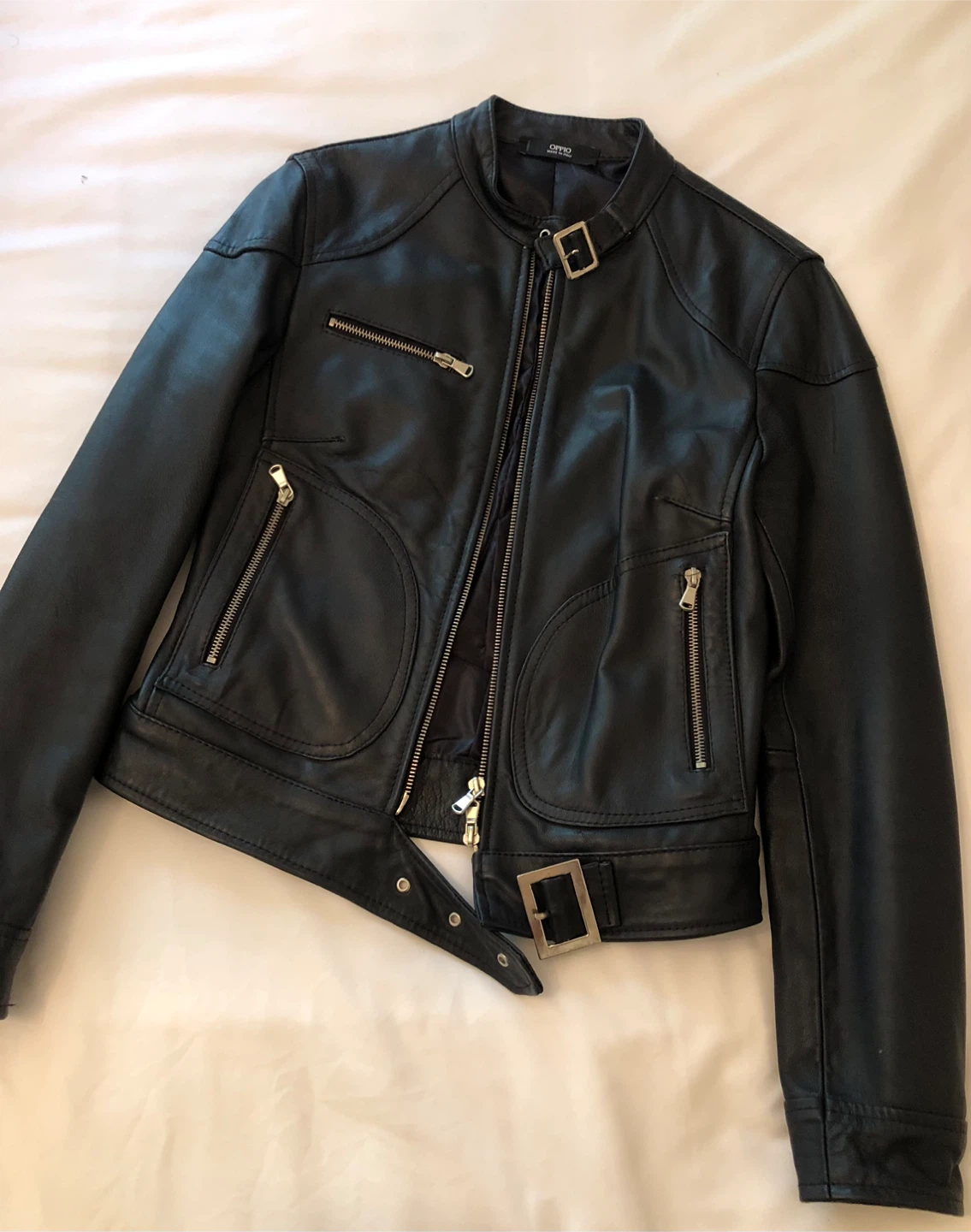 Italian Leather Biker Jacket